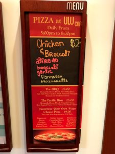 Ulu Cafe Pizza Sign